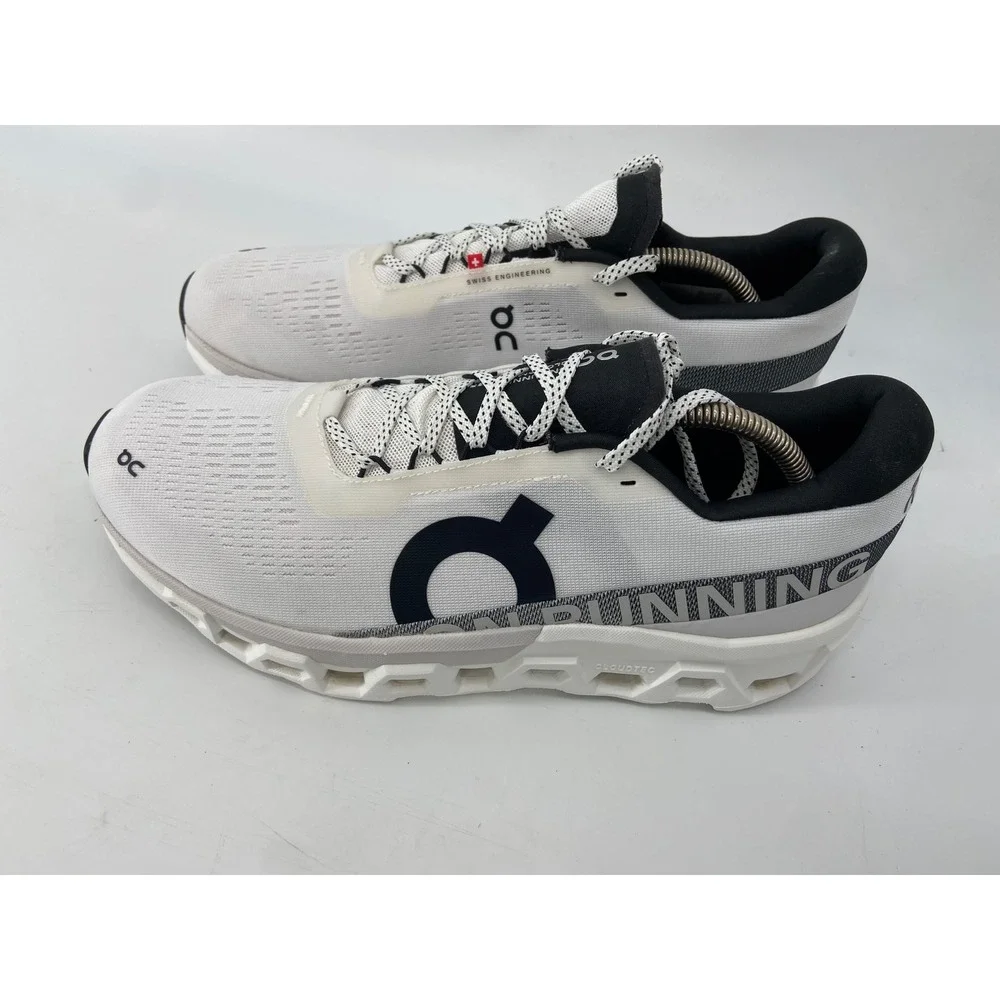 On Cloudmonster Running Shoes Mens 11 White Athletic Performance Sneaker Light